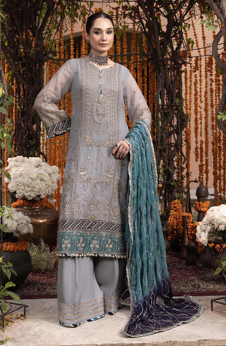 Adan Libas - Chiffon Embroidered Unstitched Collection RANG-E-MEHFIL