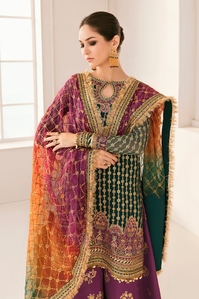 Baroque Chantalle Unstitched Organza Suit with Shamooze Silk Trouser