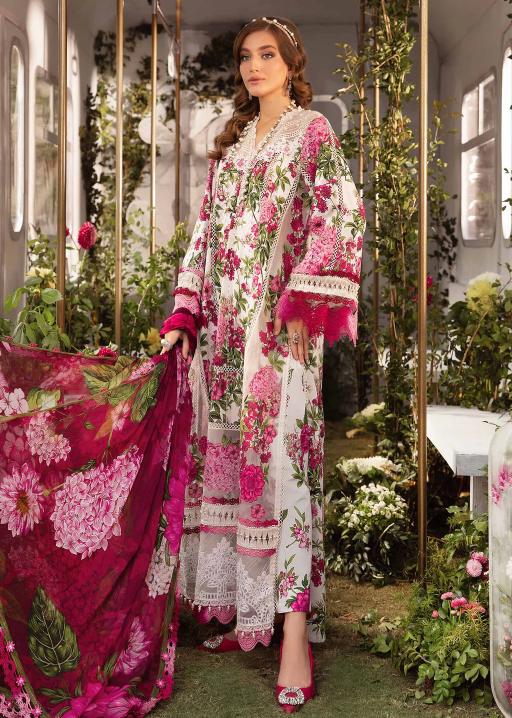 Zubi Pink Florals 3PC ZB-4003