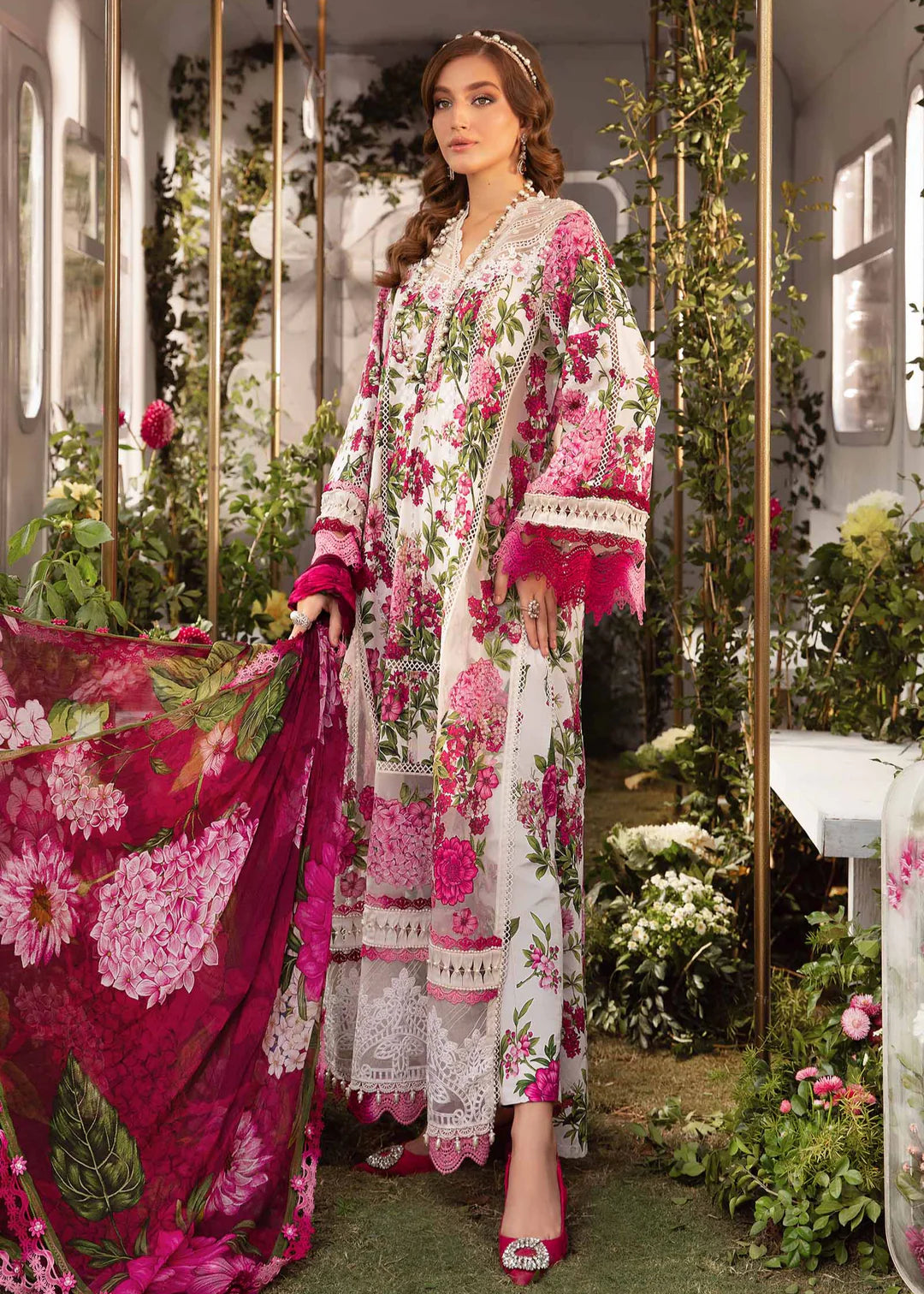 Zubi Pink Florals 3PC ZB-4003