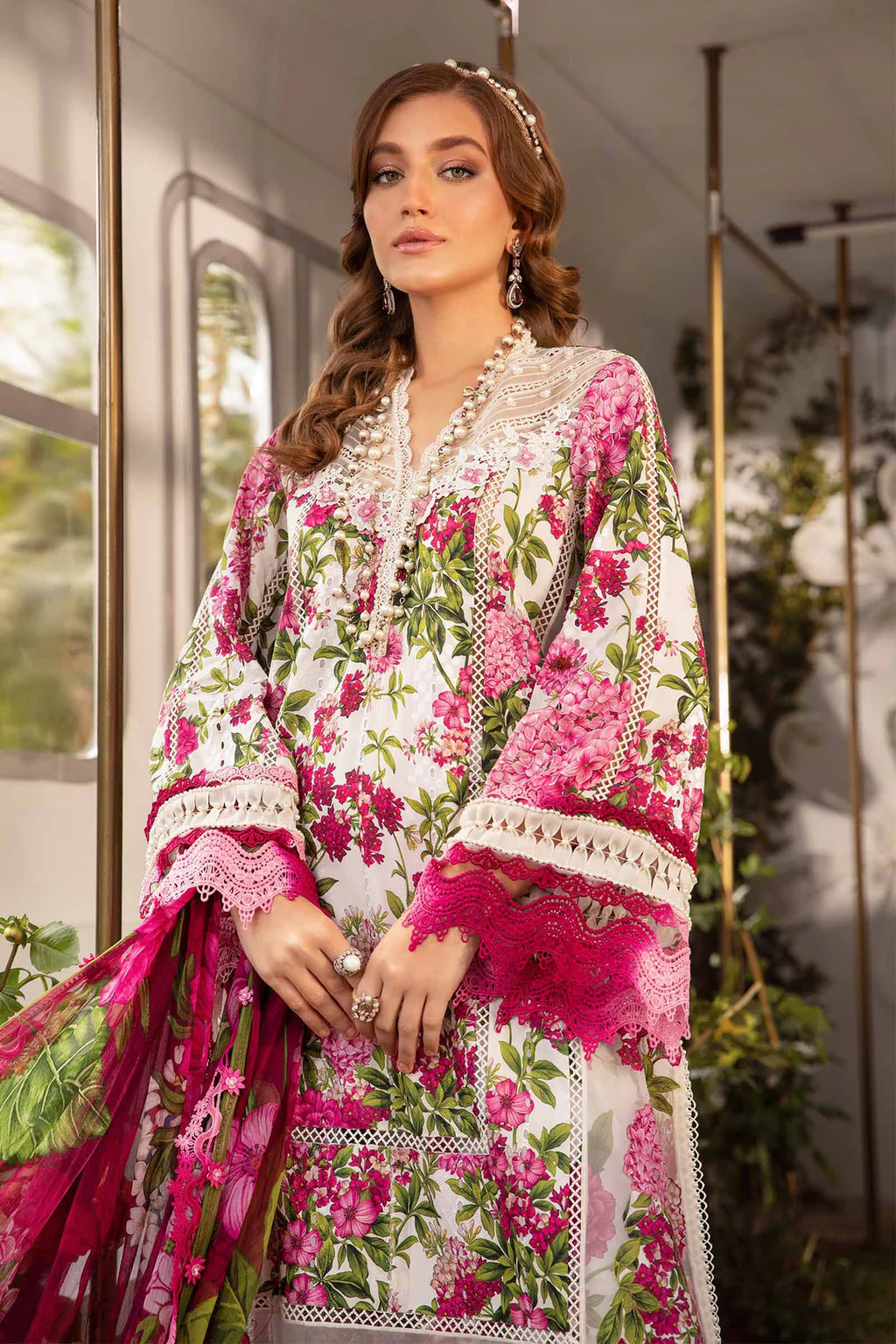 Zubi Pink Florals 3PC ZB-4003