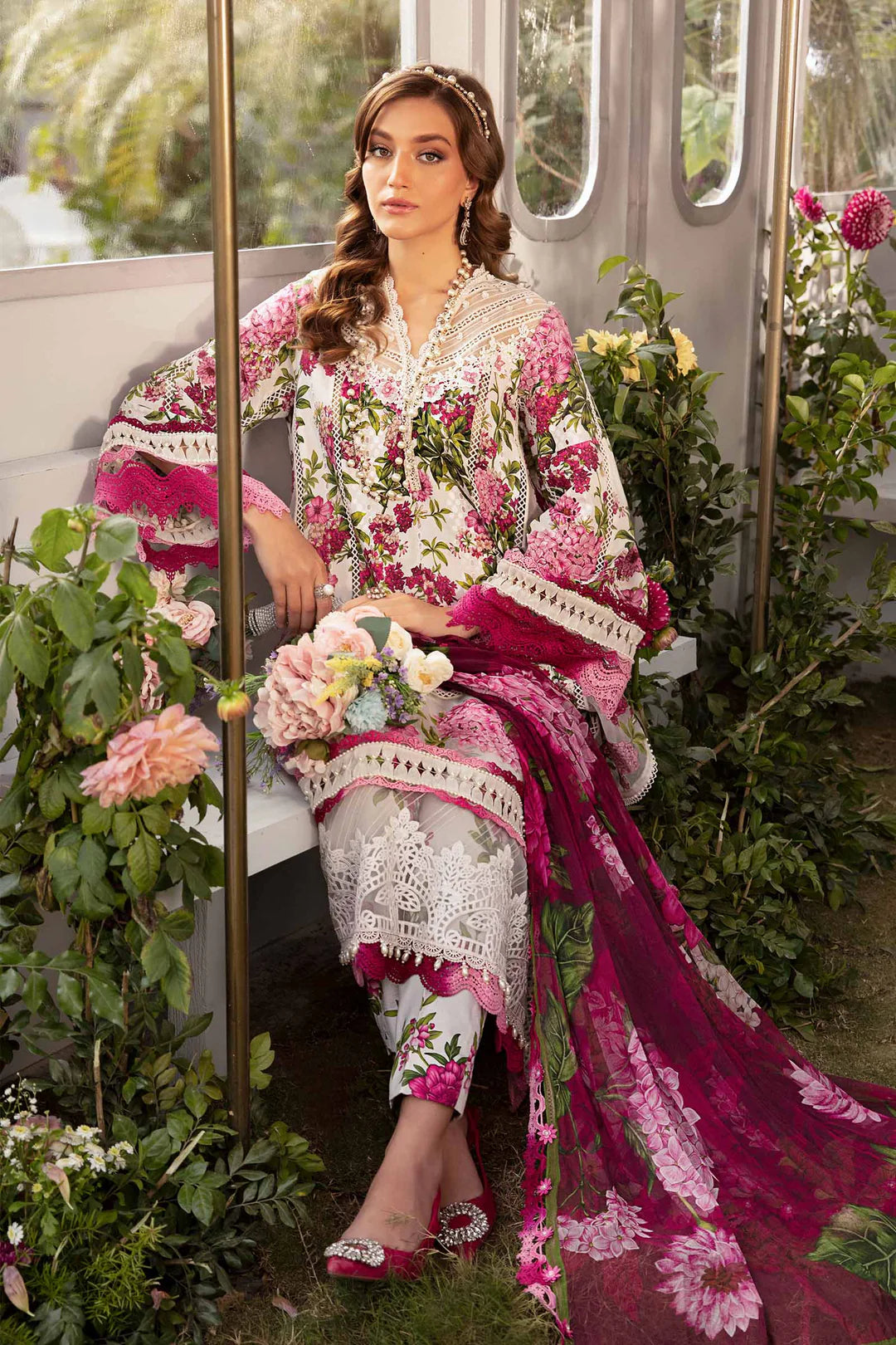 Zubi Pink Florals 3PC ZB-4003