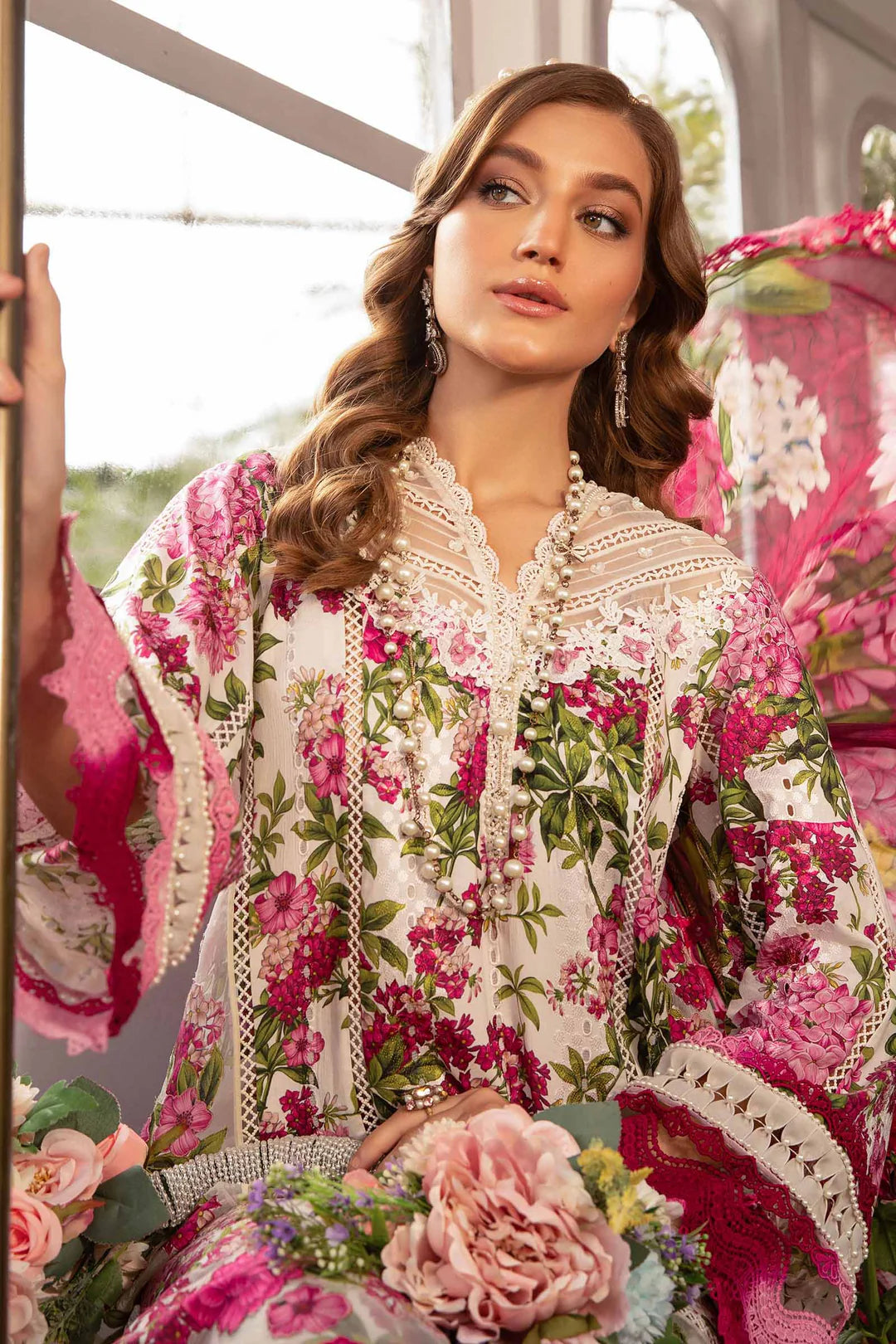 Zubi Pink Florals 3PC ZB-4003