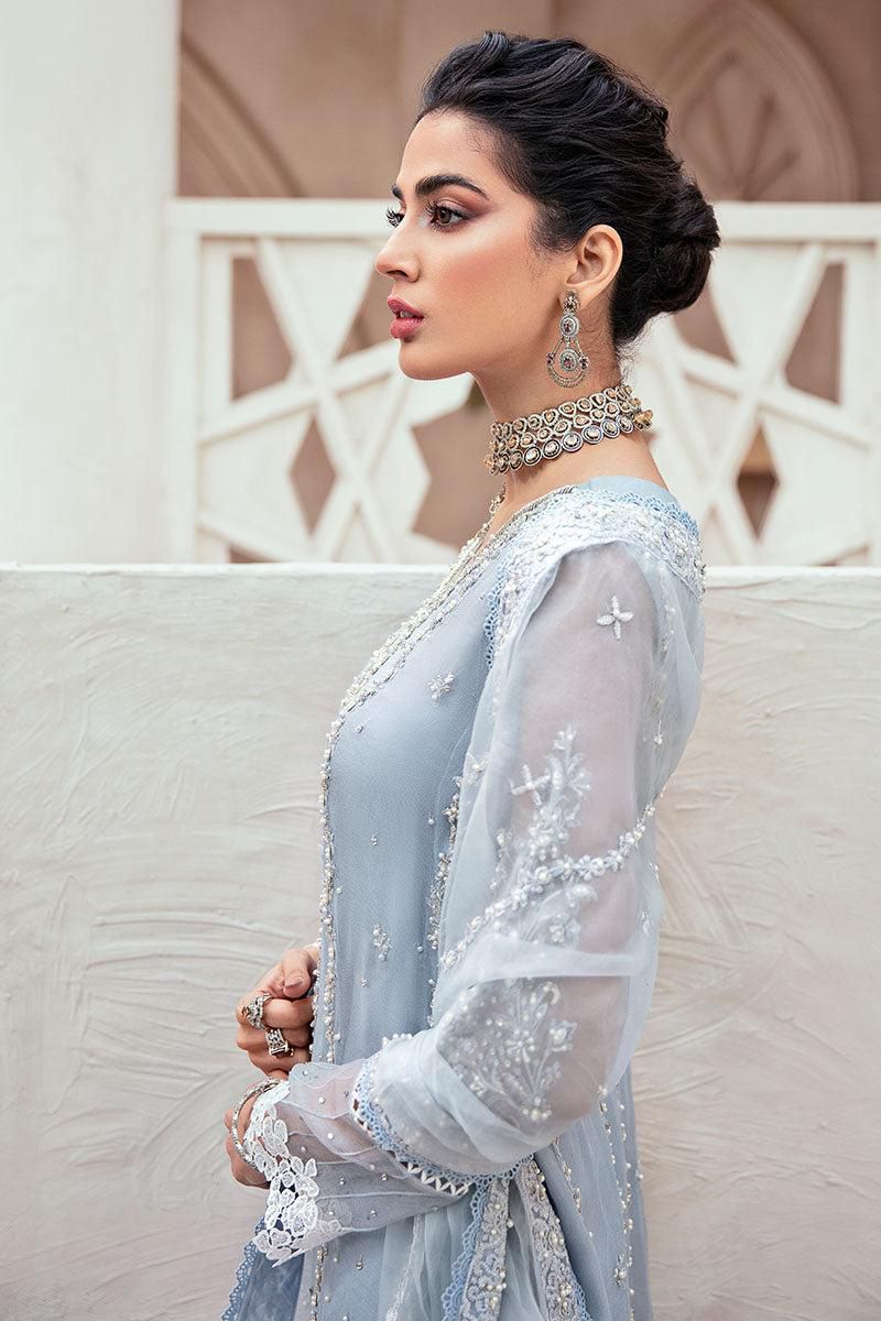 MUSHQ Full Organza Suit  Heavy Adda Work