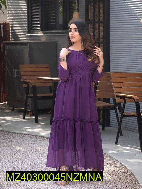 1 Pc - Nazmina Plain Women's Maxi