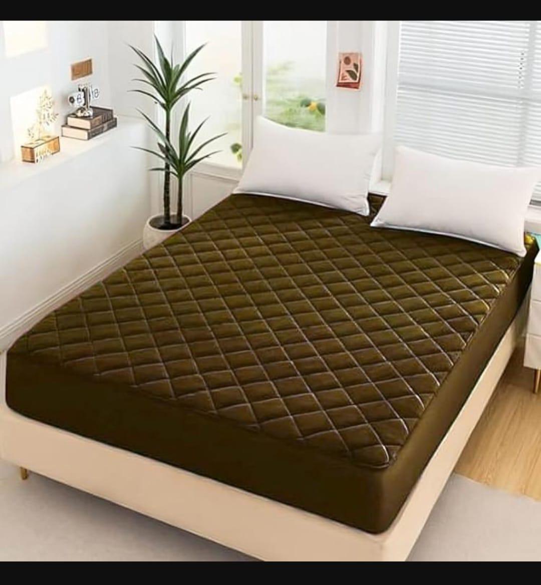 Micro Waterproof Quilted Mattress Cover For Double Bed
