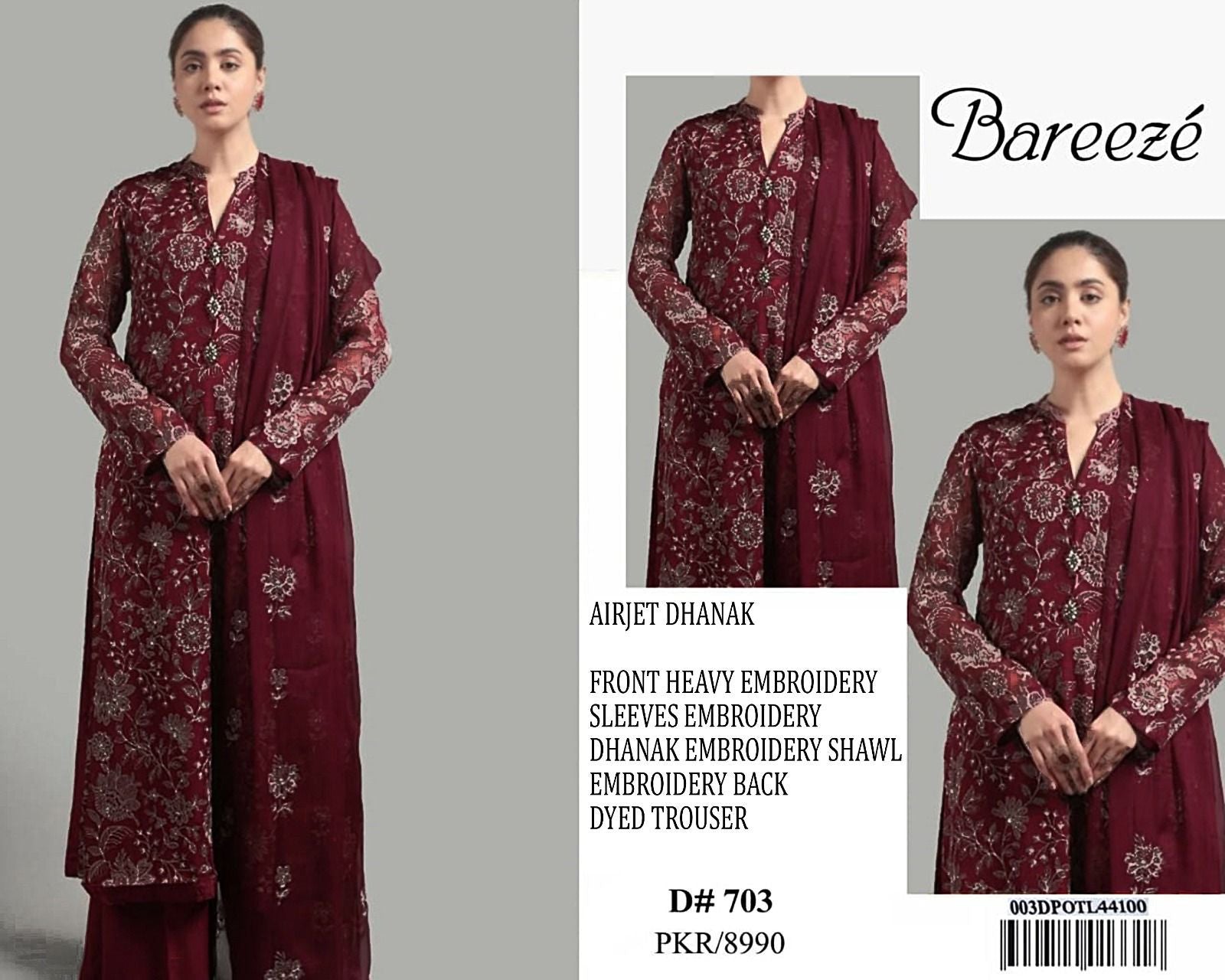 BAREEZE Premium Dhanak Collection