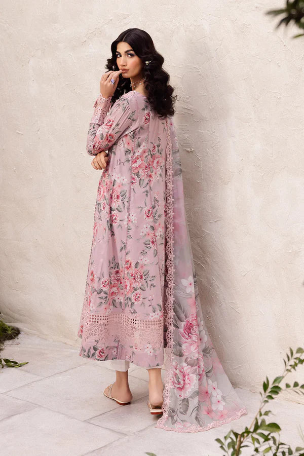 Iznik Patches with 4 Side Lace Chiffon Dupatta