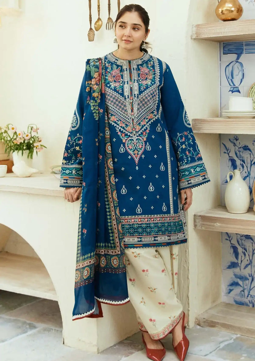 Zara Shahjahan Lawn with Digital Diamond Dupatta - Code 423