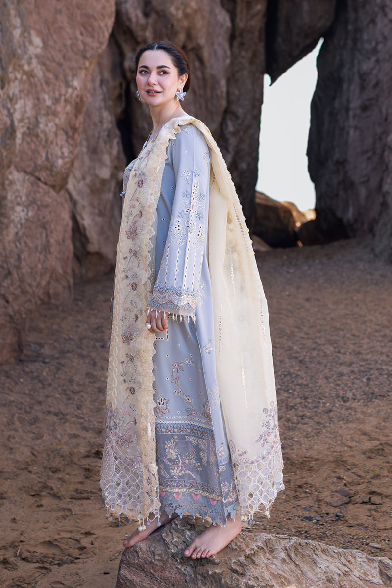 Qalamkar Dhanak 3 Pcs Suit