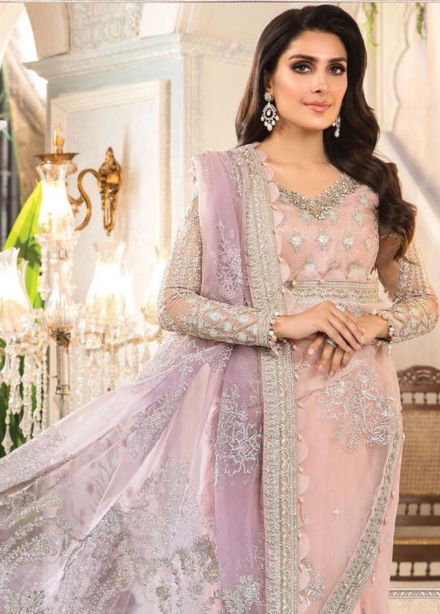 Maria B Eid Collection - Heavy Embroidered Net Suit
