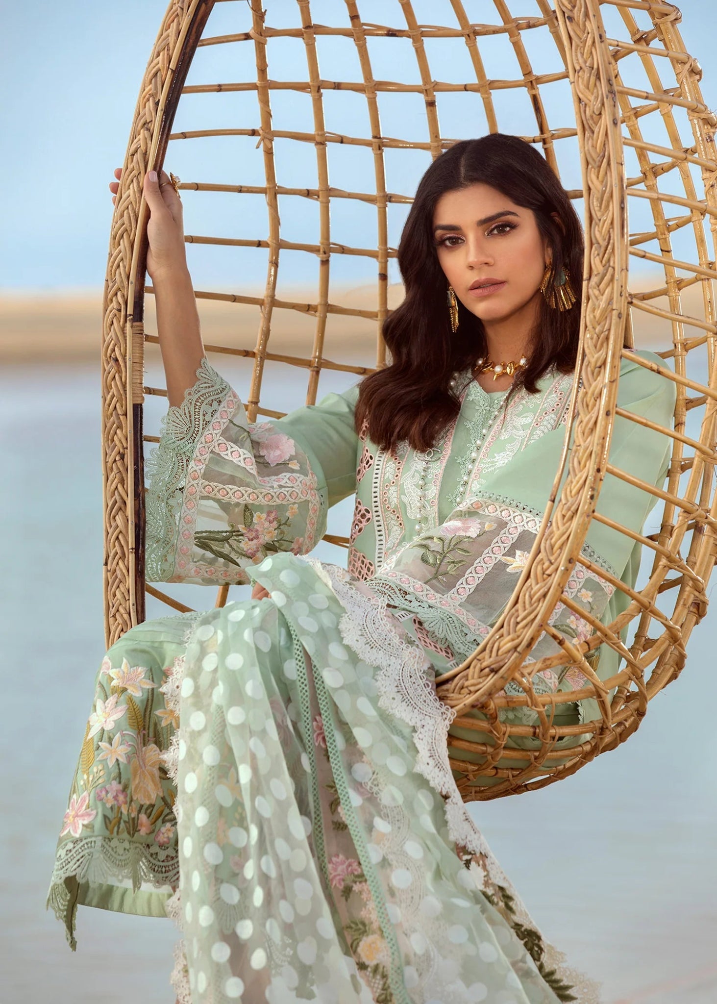CRIMSON Collection - 3 Piece Embroidered Suit