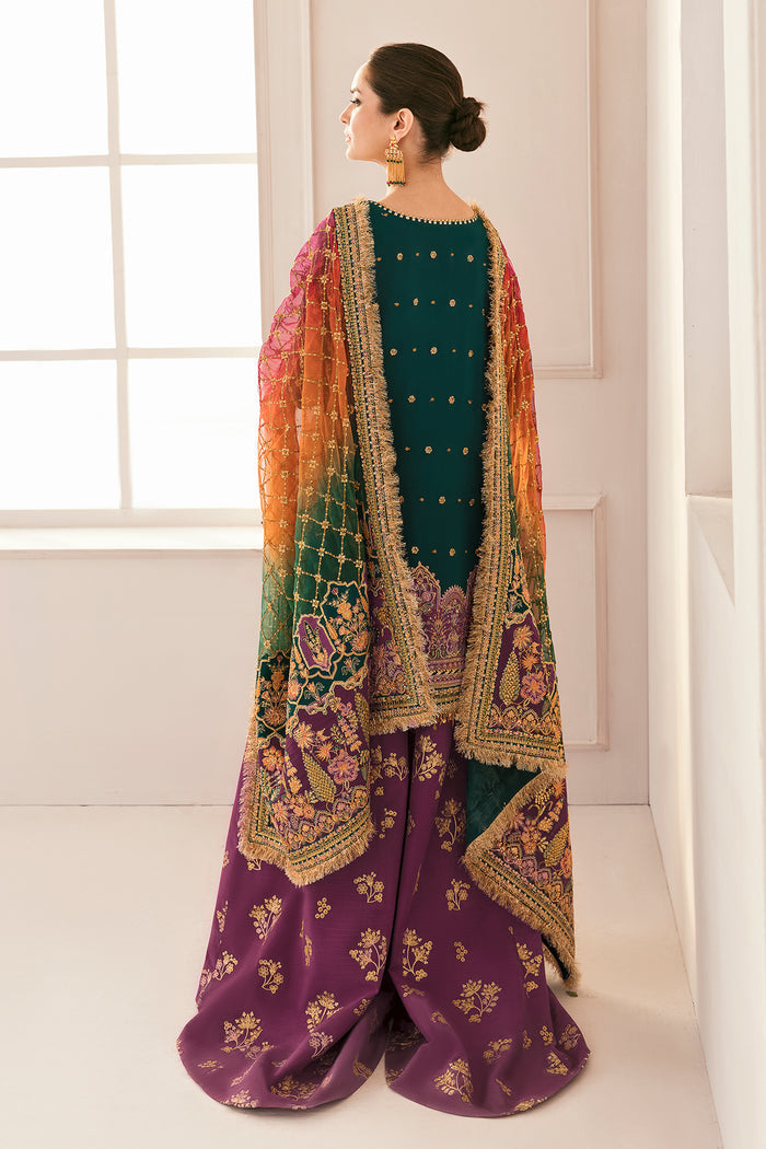 Baroque Chantalle Unstitched Organza Suit with Shamooze Silk Trouser
