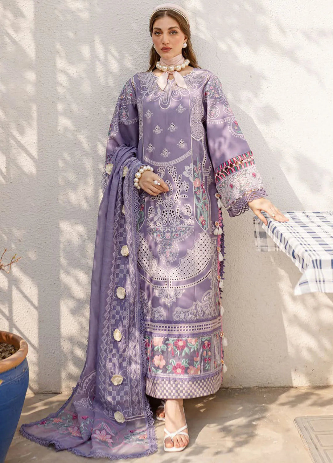 Prishay Hit Collection - 3 Pcs Suit with Pashmina Wool Shawl