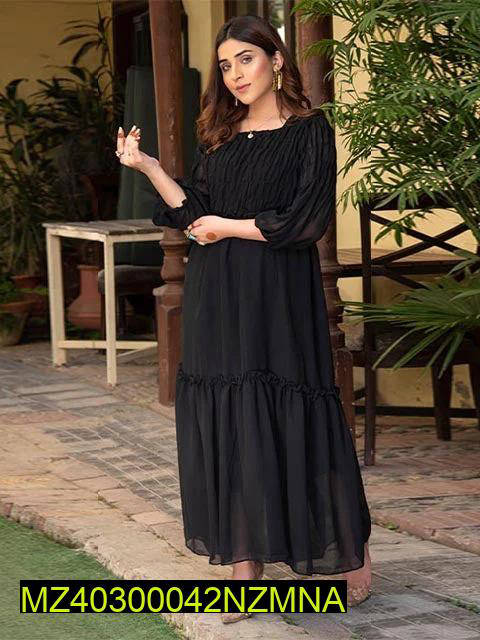 1 Pc - Nazmina Plain Women's Maxi