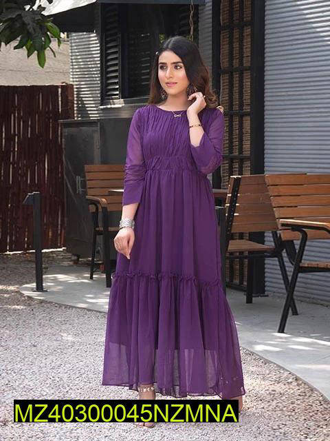 1 Pc - Nazmina Plain Women's Maxi